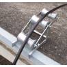 Triple roller for manhole, galvanized steel