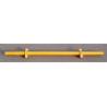 Steel drum axle dia.76 mm, length 2200 mm