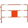 Safety barriers D. 25 mm, 6 reflectives white strips , name plate 333 x 166 mm, with LD name.