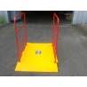 Pedestrian bridge 1,4 m x 1 m, yellow, without guard rails